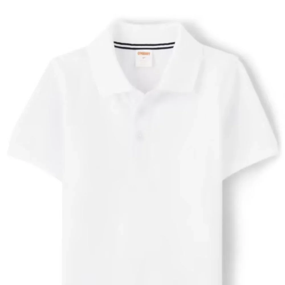 Gymboree Boys White Short Sleeve Stain Resistance Polo Top NWT Uniform Preppy